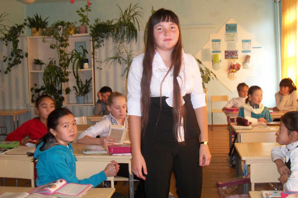 Настя Елекова с 5 классом